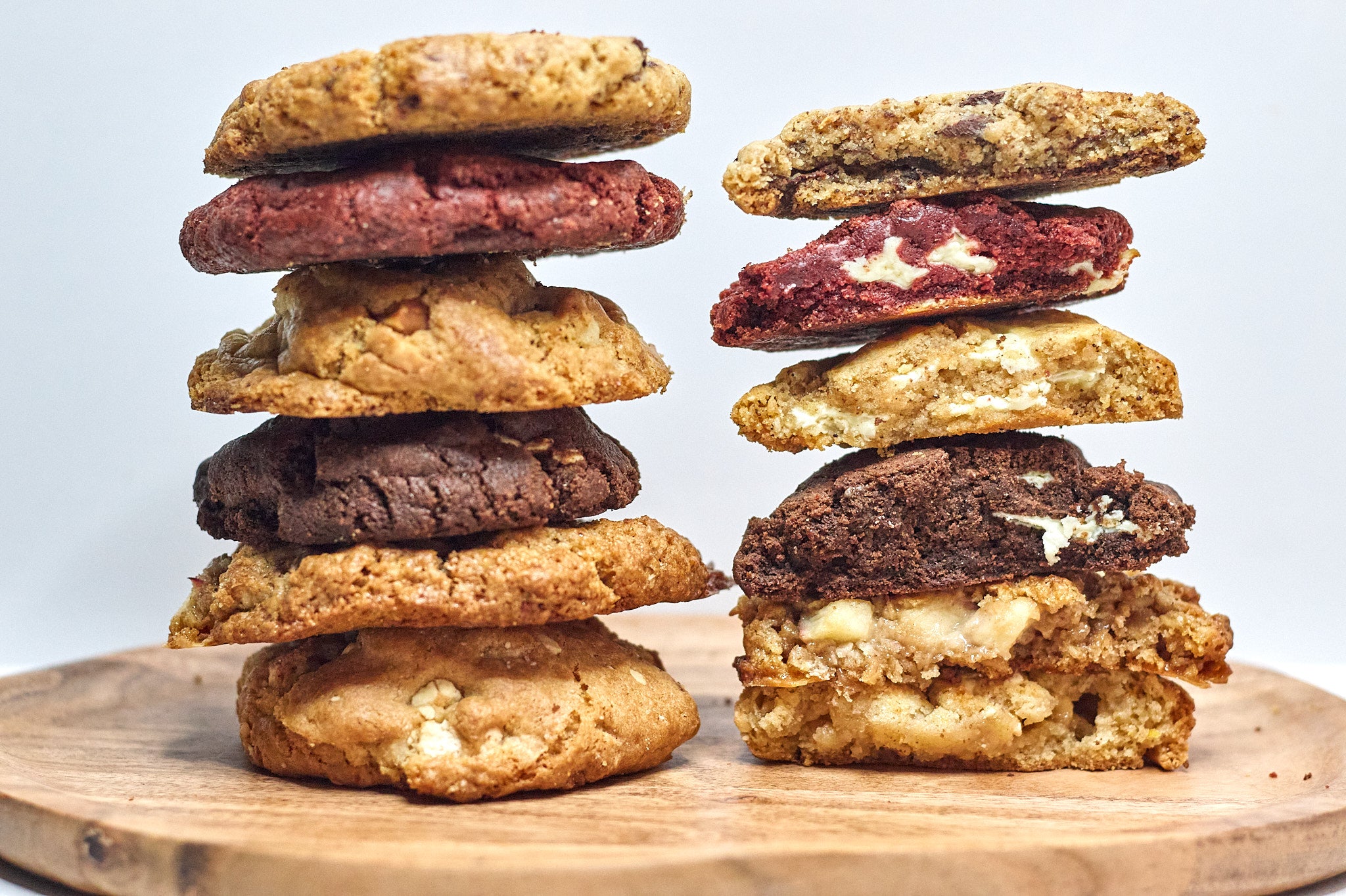 2 stapels van gluten vrije koekjes
